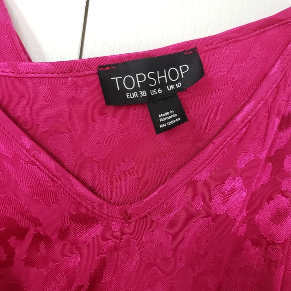Top shop size6 hot pink glam dress - Picture 4 of 4